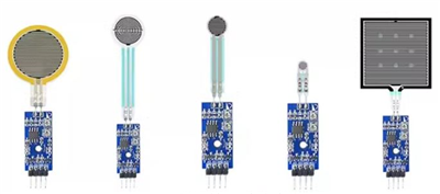 Módulo soldado com sensor de pressão de filme fino